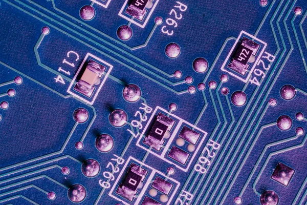 Elektronische Componenten Printplaat Van Het Apparaat — Stockfoto
