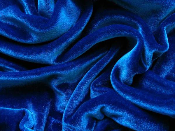 Sfondo velluto blu — Foto Stock