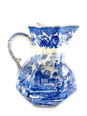 Beyaz küp mavi resim