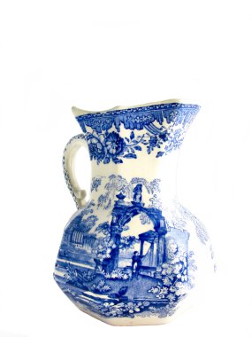 Beyaz küp mavi resim