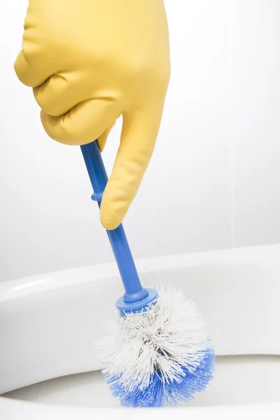 banyo tuvalet fırçası ile Temizleme