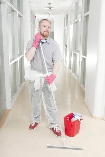 Janitor. — Fotografia de Stock