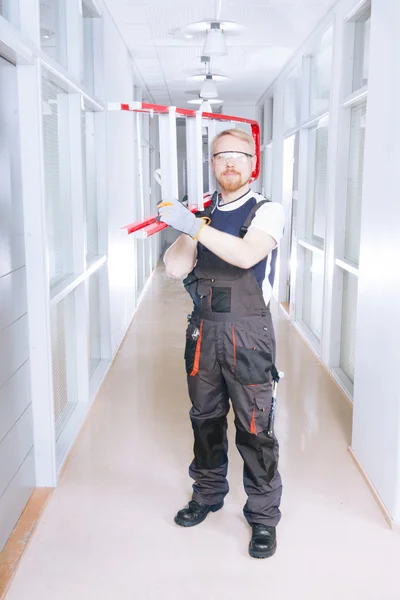 Man and Ladder — Stock Photo, Image