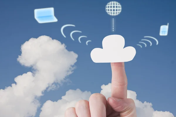 Cloud hosting — Stockfoto