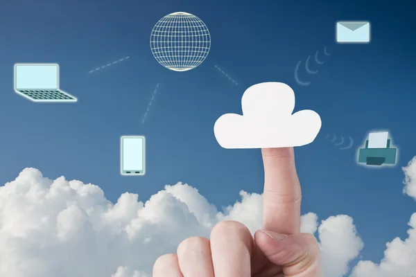 Il cloud computing — Foto Stock