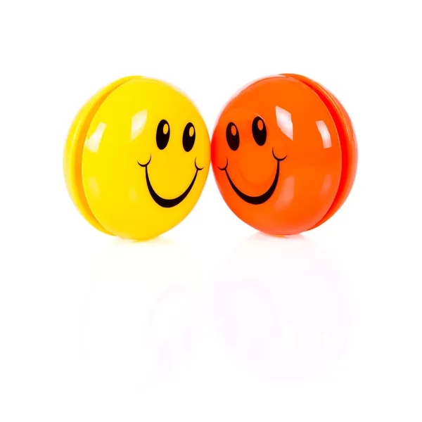 Couple of colorful smileys — Stock Photo, Image