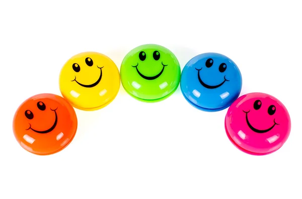 Colorful smileys — Stock Photo, Image