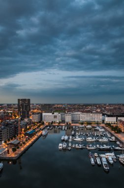 çatı havadan görünümden Limanı antwerp için