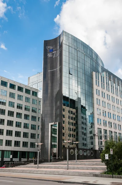 Europees Parlement toren in Brussel, België Stockfoto