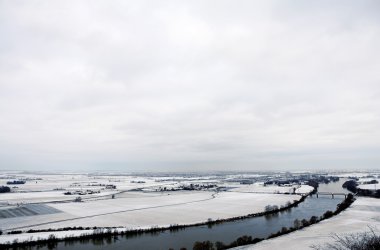 manzara donau Nehri Kirchberg, Almanya