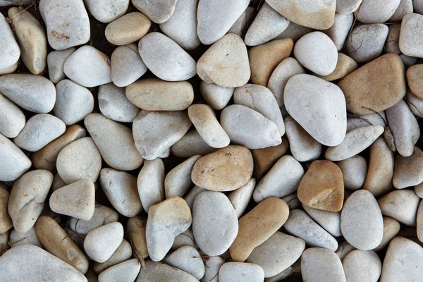 Ljus grå och brun slät floden pebble bakgrund texturerat — Stockfoto