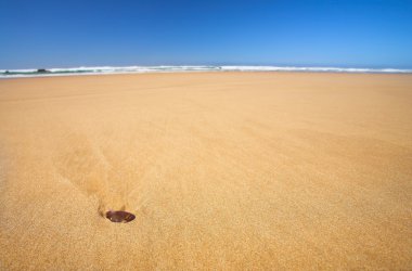 geniş düz plajda noetzie rezerv, western cape, Güney Afrika