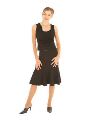 seksi genç yetişkin beyaz iş kadını