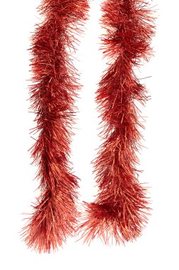 Kırmızı Noel tinsel dekorasyon