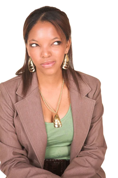 Sexy young adult african businesswoman — Stock Photo, Image