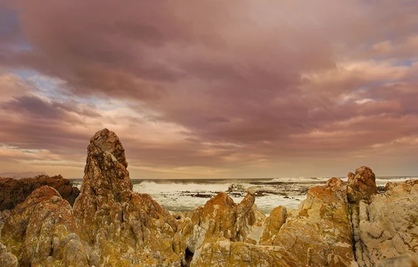 Rocky Beach, Bettys bay, Western Cape, Sudafrica — Foto Stock