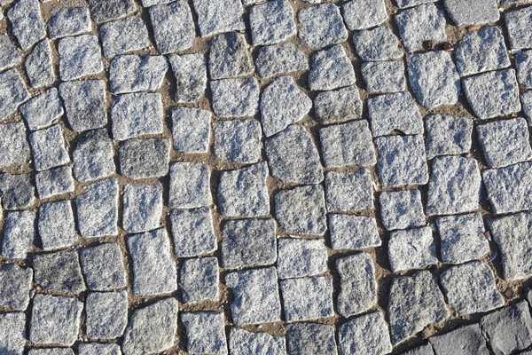 Graue Kopfsteinpflasterstraße — Stockfoto