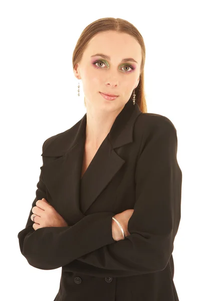 Sexy jonge volwassen Kaukasische zakenvrouw — Stockfoto