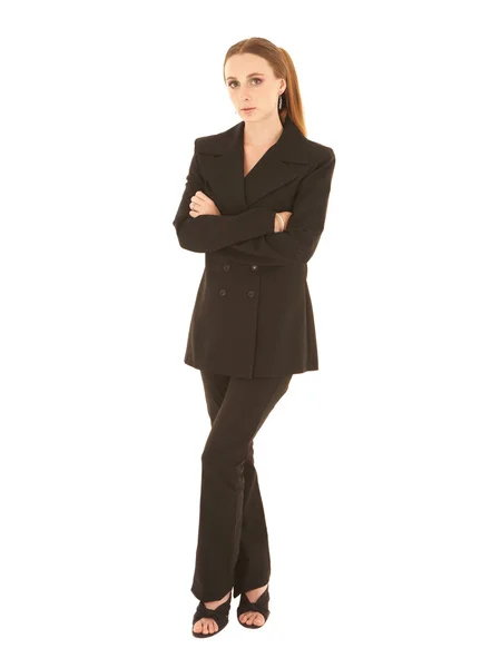 Sexy young adult Caucasian businesswoman — Stock Photo, Image