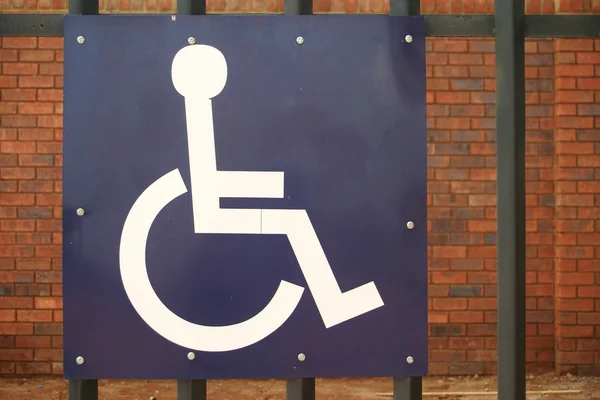 Paraplegic only parking space — Stock Photo, Image