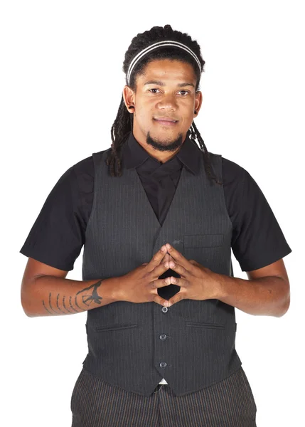 African businessman with dreadlocks — Stock Photo, Image