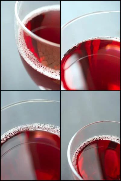 유리의 갓 레드 와인을 부 어 — 스톡 사진