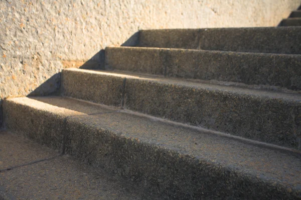 Cement steps in sun and shade — Stock Photo, Image