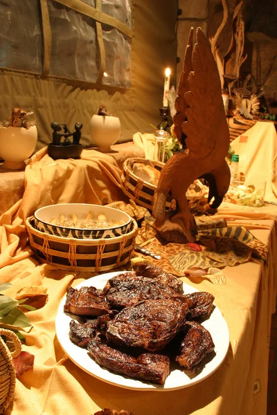 Abendessen auf Safari — Stockfoto