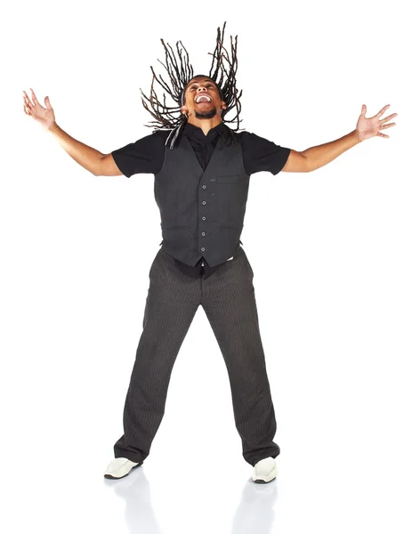 African businessman with dreadlocks — Stock Photo, Image