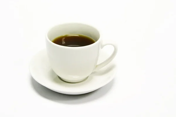Biały ekspres do kawy — Zdjęcie stockowe