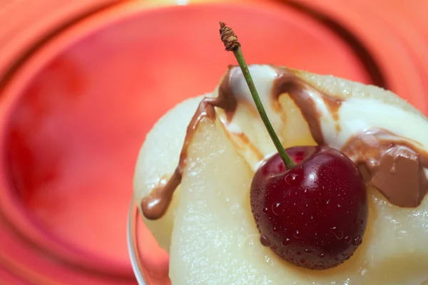 Färska päron dessert — Stockfoto