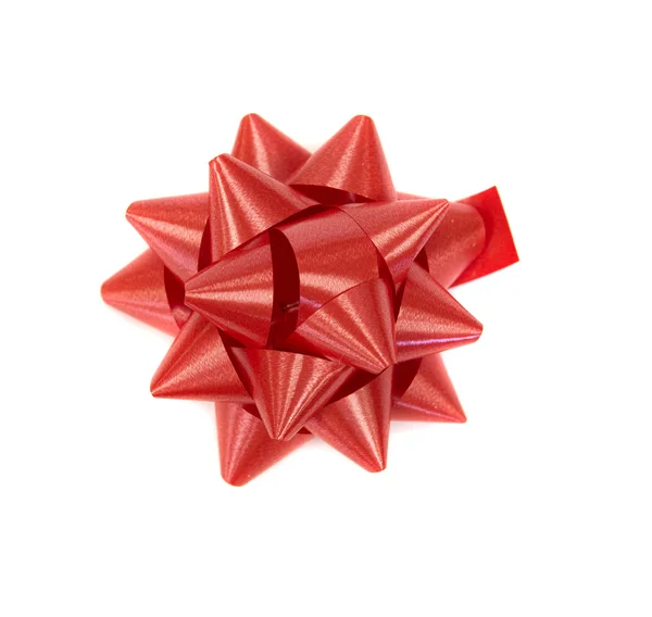 Rote Weihnachtslametta-Dekoration — Stockfoto