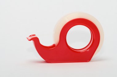 beyaz üzerine kırmızı stickytape tutucu