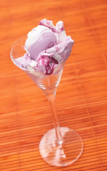 Pink and white cherry Ice-cream — Stock Photo, Image