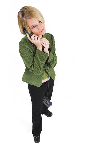 Businesswoman talking on the phone