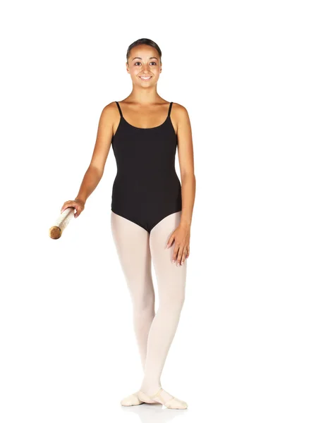 Young caucasian ballerina girl — Stock Photo, Image