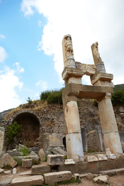 Le antiche rovine della città di Efeso nella Turchia moderna — Foto Stock