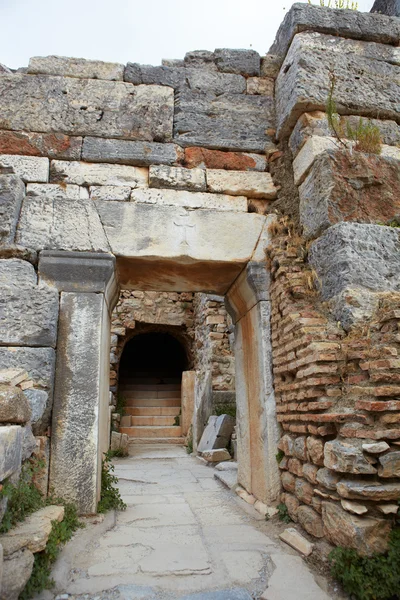 Efes city modern gün Türkiye'de eski kalıntıları — Stok fotoğraf