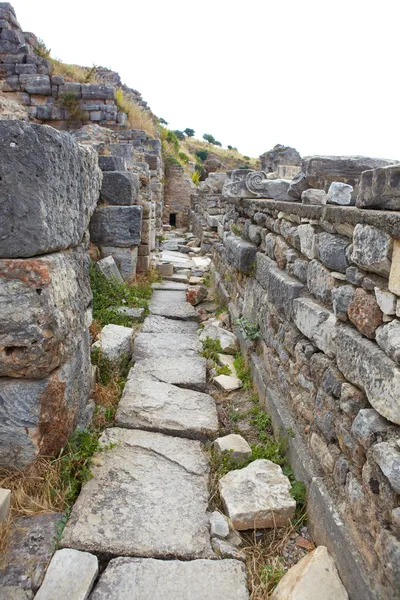 The old ruins of the city of Ephesus in modern day Turkey — Stock Photo, Image