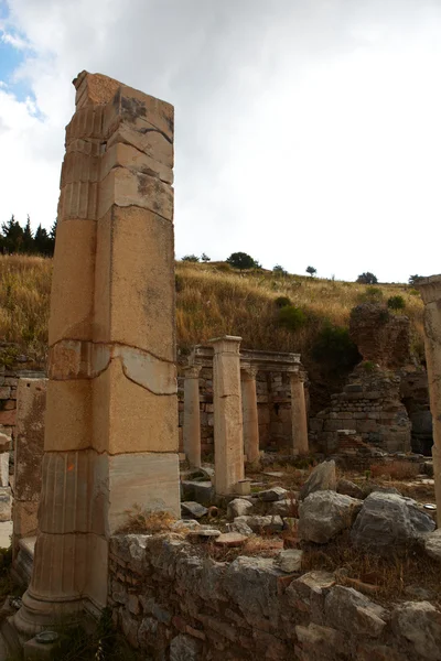Τα ερείπια του παλιού πόλη της Εφέσου στην σύγχρονη Τουρκία — Φωτογραφία Αρχείου