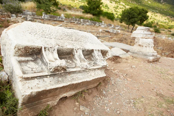 Efes city modern gün Türkiye'de eski kalıntıları — Stok fotoğraf