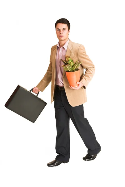 Zakenman wandelen — Stockfoto