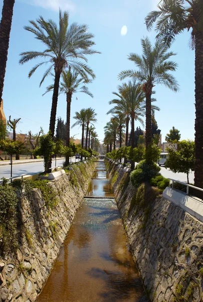 Main water canal running through the tone of Kusadasi in Turkey — Stock Photo, Image