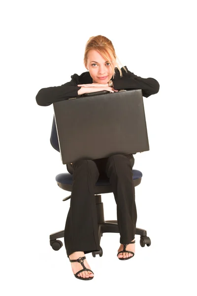 Blonde business lady — Stock Photo, Image