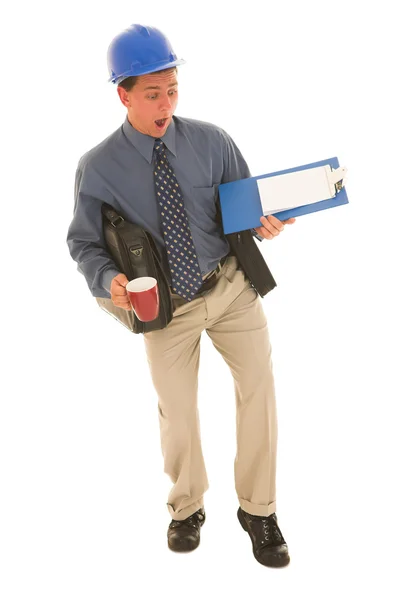 Man carrying work. — Stock Photo, Image