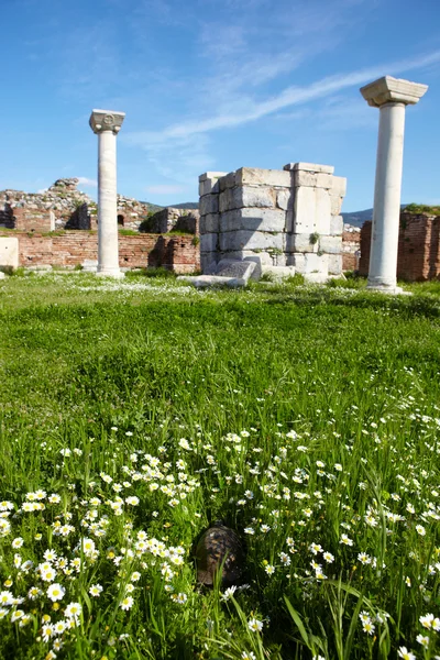 Ruinerna av basilikan St johns, Turkiet. — Stockfoto