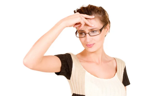 Zakenvrouw met bril — Stockfoto