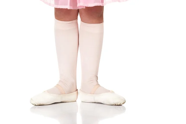Classic ballet feet positions on a white background — Stock Photo, Image