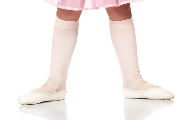 Classic ballet feet positions on a white background — Stock Photo, Image