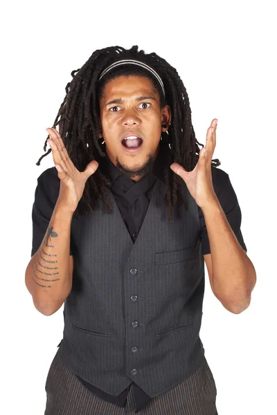 African businessman with dreadlocks — Stock Photo, Image